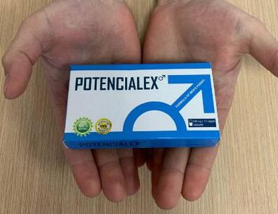 Photo of the Potencialex package, experience with capsules