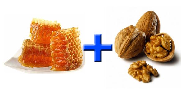 Honey and walnuts are healthy foods that stimulate male potency